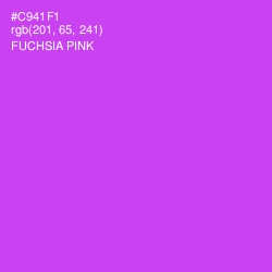 #C941F1 - Fuchsia Pink Color Image